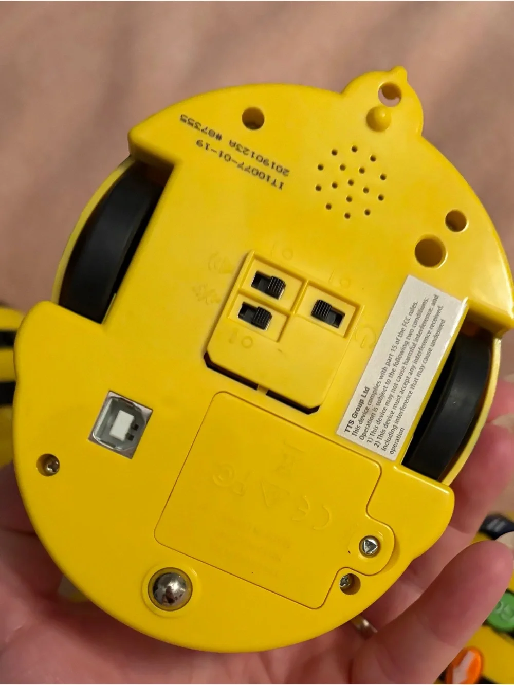 STEM Yellow Bee Bot Coding Robot Toy - Set of 5